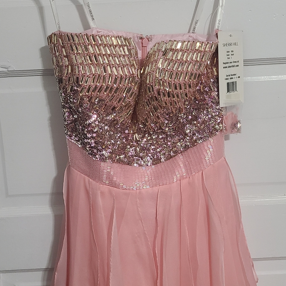 Beautiful Sherri Hill Style# 1934 Pink S